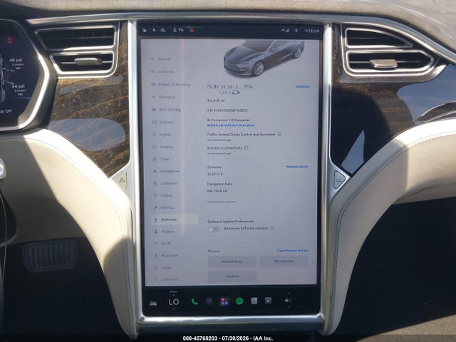 Tesla Model S 60d/70d/75d/85d/90d 2016 5YJSA1E20GF143872 Image 18
