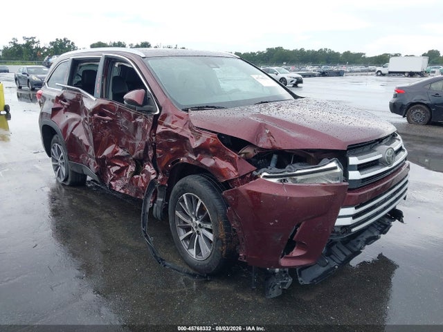 Продажа на аукционе авто 2019 Toyota Highlander Xle, vin: 5TDKZRFH8KS291444, номер лота: 45768332