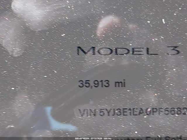Продаж на аукціоні авто 2023 Tesla Model 3 Rear-wheel Drive, vin: 5YJ3E1EA0PF568203, номер лоту: 45768354