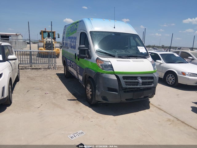 45768412 :رقم المزاد ، 3C6TRVBG8EE110617 vin ، 2014 Ram Promaster 1500 مزاد بيع