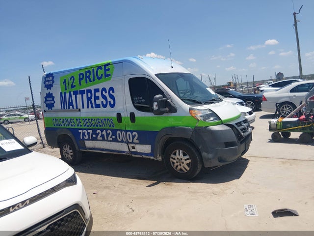 45768412 :رقم المزاد ، 3C6TRVBG8EE110617 vin ، 2014 Ram Promaster 1500 مزاد بيع