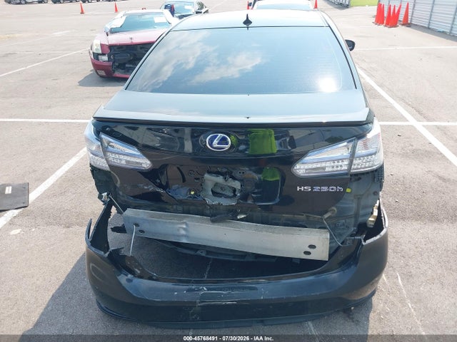2010 Lexus Hs 250h Premium მანქანა იყიდება აუქციონზე, vin: JTHBB1BA0A2016962, აუქციონის ნომერი: 45768491