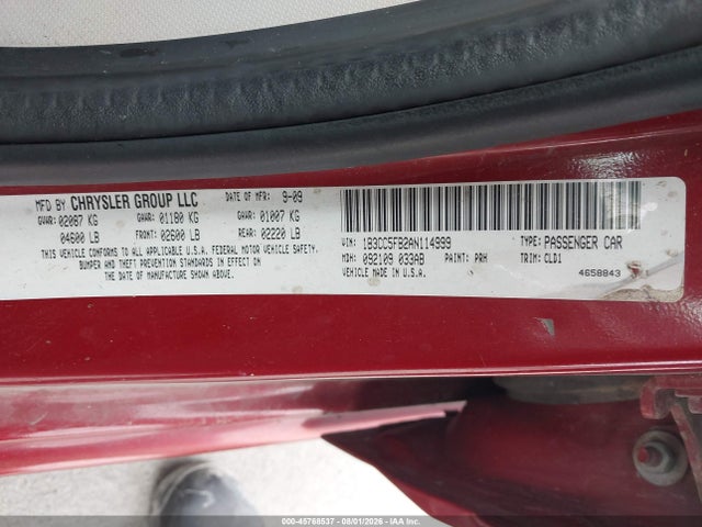 Продаж на аукціоні авто 2010 Dodge Avenger R/t, vin: 1B3CC5FB2AN114999, номер лоту: 45768537