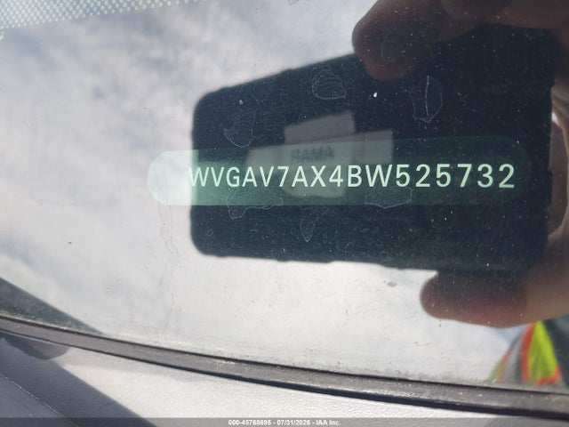 2011 Volkswagen Tiguan S მანქანა იყიდება აუქციონზე, vin: WVGAV7AX4BW525732, აუქციონის ნომერი: 45768695
