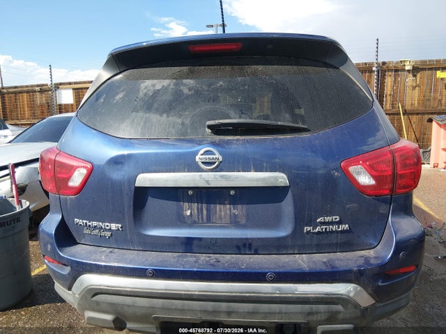 Продажа на аукционе авто 2018 Nissan Pathfinder Platinum/s/sl/sv, vin: 5N1DR2MM6JC618287, номер лота: 45768792