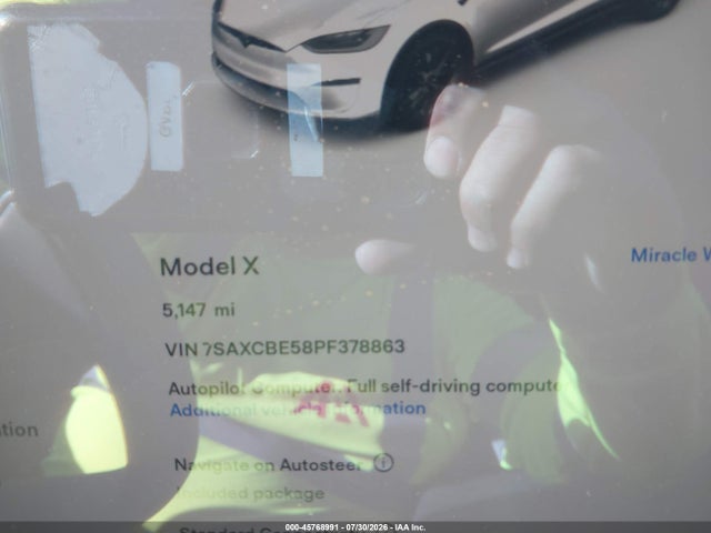 Aukcja sprzedaży 2023 Tesla Model X Dual Motor All-wheel Drive/standard Range, vin: 7SAXCBE58PF378863, numer aukcji: 45768991