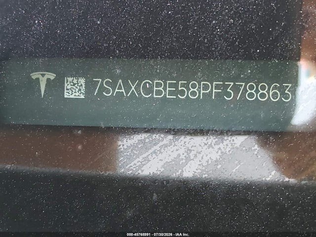 Aukcja sprzedaży 2023 Tesla Model X Dual Motor All-wheel Drive/standard Range, vin: 7SAXCBE58PF378863, numer aukcji: 45768991