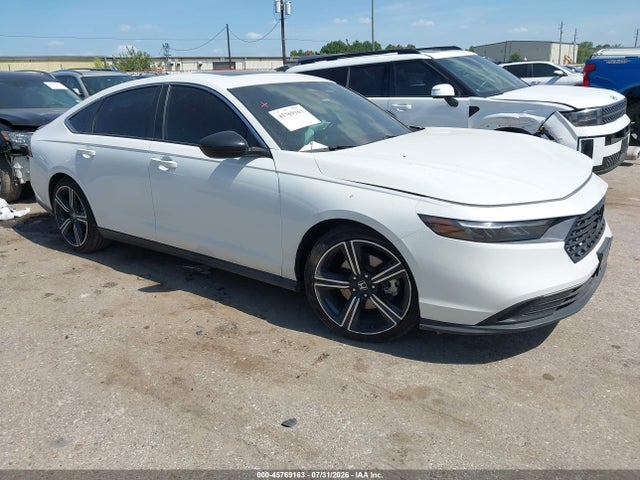 2023 Honda Accord Hybrid Sport მანქანა იყიდება აუქციონზე, vin: 1HGCY2F51PA008456, აუქციონის ნომერი: 45769163