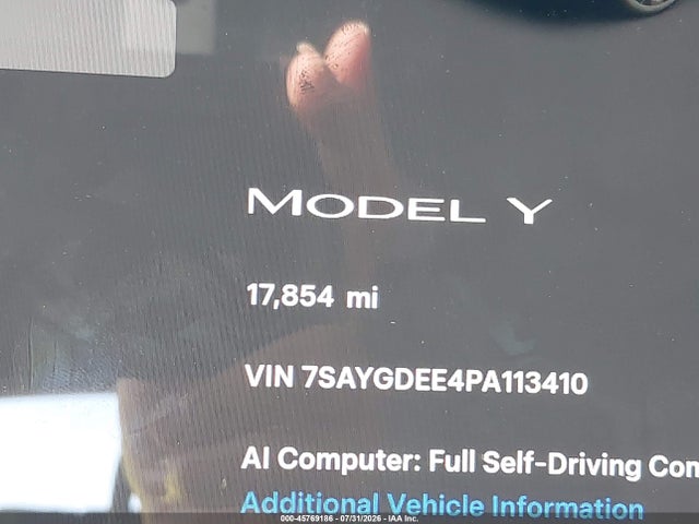 Tesla Model Y 2023 7SAYGDEE4PA113410 Image 16