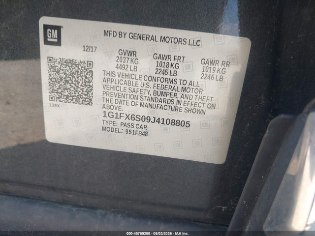 Chevrolet Bolt Ev Premier 2018 1G1FX6S09J4108805 Image 9