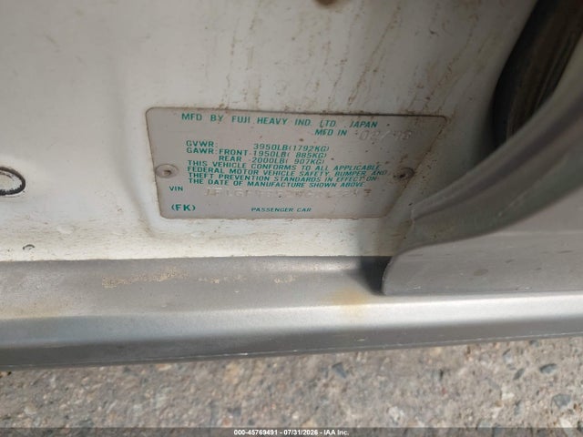 Продаж на аукціоні авто 1998 Subaru Impreza Outback Sport, vin: JF1GF4852WG812247, номер лоту: 45769491