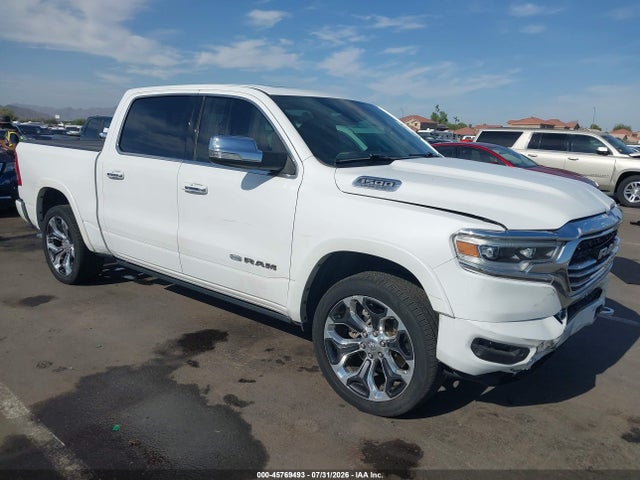 45769493 :رقم المزاد ، 1C6SRFKT7KN897114 vin ، 2019 Ram 1500 Longhorn  4x4 5'7 Box مزاد بيع