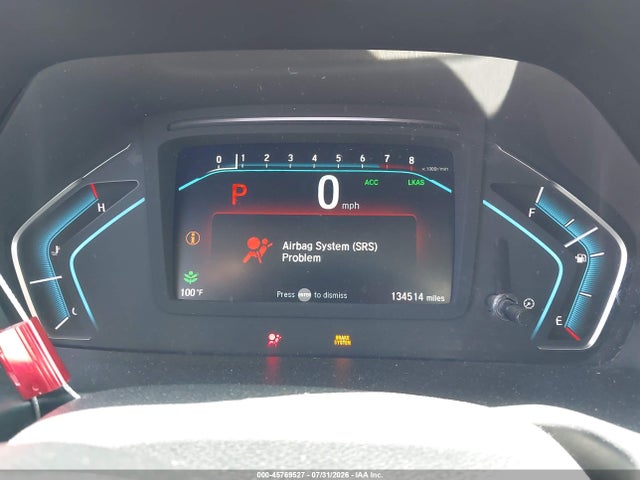 45769527 :رقم المزاد ، 5FNRL6H71LB007662 vin ، 2020 Honda Odyssey Ex-l/ex-l W/navi   Res مزاد بيع