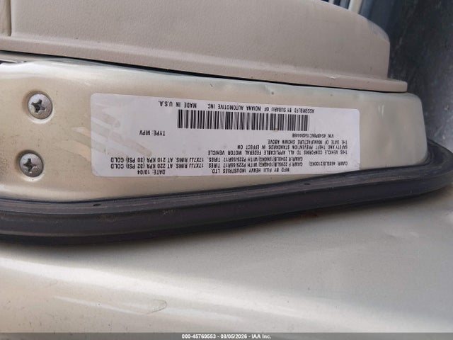 45769553 :رقم المزاد ، 4S4BP86C154344498 vin ، 2005 Subaru Outback 3.0r L.l. Bean Edition مزاد بيع