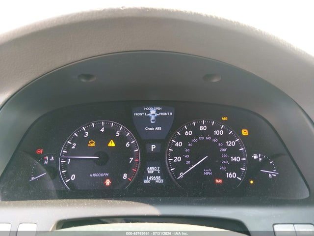 Продаж на аукціоні авто 2010 Lexus Ls 460, vin: JTHBL5EF1A5091907, номер лоту: 45769661