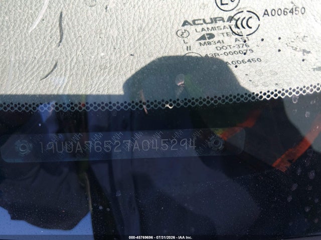 2007 Acura Tl Type S მანქანა იყიდება აუქციონზე, vin: 19UUA76527A045294, აუქციონის ნომერი: 45769696