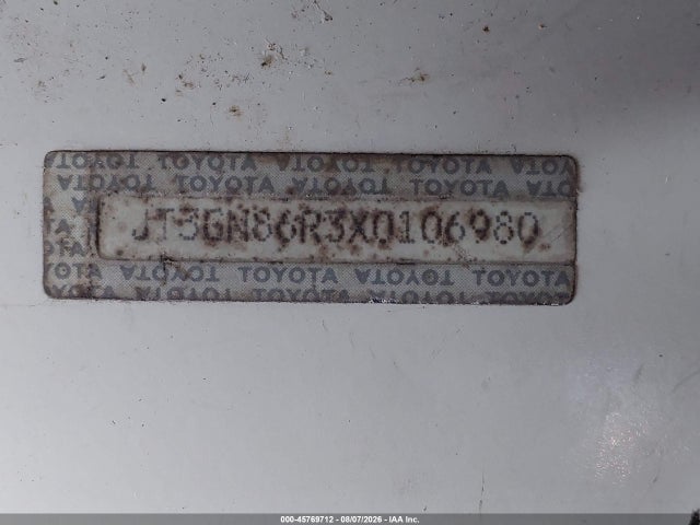 45769712 :رقم المزاد ، JT3GN86R3X0106980 vin ، 1999 Toyota 4runner Sr5 V6 مزاد بيع
