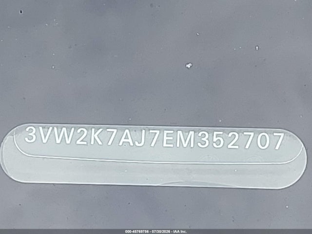 Продаж на аукціоні авто 2014 Volkswagen Jetta 2.0l S, vin: 3VW2K7AJ7EM352707, номер лоту: 45769756