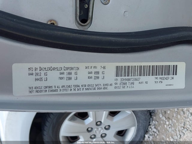 Aukcja sprzedaży 2007 Dodge Caliber Sxt, vin: 1B3HB48B07D598637, numer aukcji: 45769788