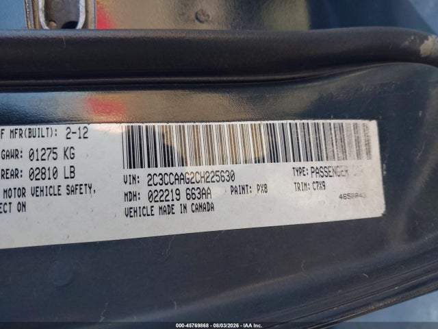 Aukcja sprzedaży 2012 Chrysler 300, vin: 2C3CCAAG2CH225630, numer aukcji: 45769868
