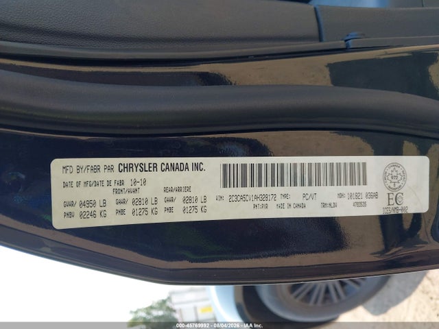 Aukcja sprzedaży 2010 Chrysler 300 Touring, vin: 2C3CA5CV1AH328172, numer aukcji: 45769992