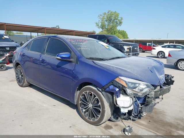 Aukcja sprzedaży 2016 Toyota Corolla S Plus, vin: 2T1BURHE4GC694449, numer aukcji: 45770007