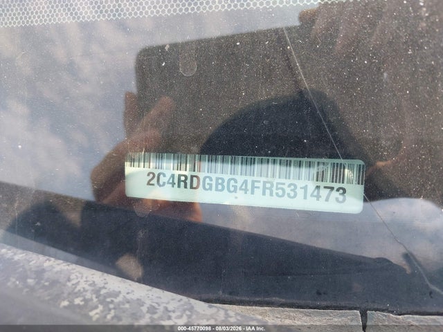 Aukcja sprzedaży 2015 Dodge Grand Caravan Se, vin: 2C4RDGBG4FR531473, numer aukcji: 45770098