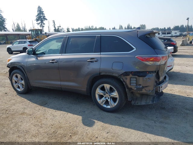 Продаж на аукціоні авто 2015 Toyota Highlander Limited Platinum V6, vin: 5TDDKRFH9FS148618, номер лоту: 45770115
