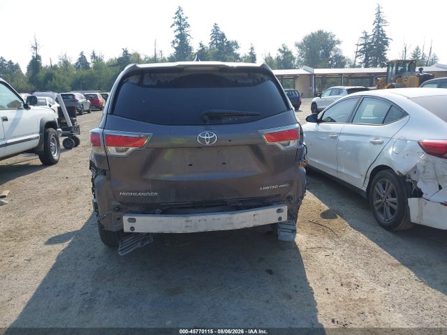 Продаж на аукціоні авто 2015 Toyota Highlander Limited Platinum V6, vin: 5TDDKRFH9FS148618, номер лоту: 45770115