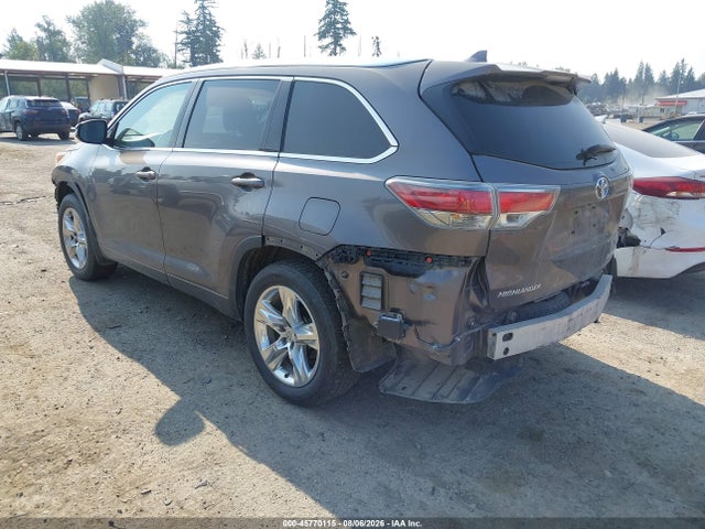 Продаж на аукціоні авто 2015 Toyota Highlander Limited Platinum V6, vin: 5TDDKRFH9FS148618, номер лоту: 45770115