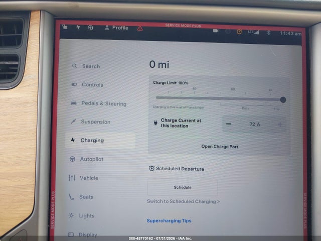 45770162 :رقم المزاد ، 5YJXCBE23JF121877 vin ، 2018 Tesla Model X 100d/75d/p100d مزاد بيع