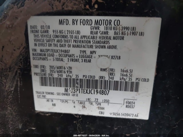Ford Ecosport Se 2018 MAJ3P1TEXJC194807 Image 9