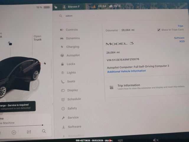 Tesla Model 3 Rear-wheel Drive 2022 5YJ3E1EA9NF210076 Image 7