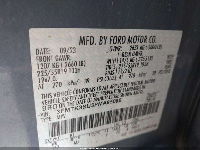 Ford Mustang Mach-e Premium 2023 3FMTK3SU3PMA85086 Image 9
