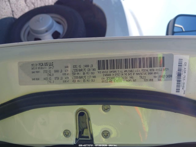 45770701 :رقم المزاد ، 3C63RRGL7JG124164 vin ، 2018 Ram 3500 مزاد بيع