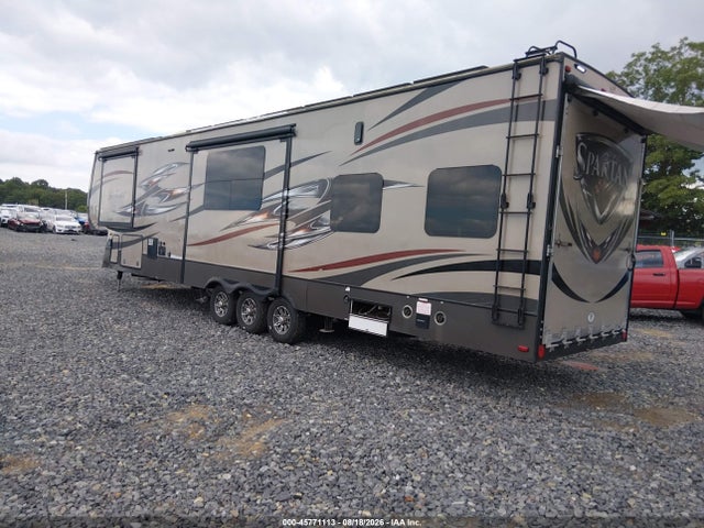 45771113 :رقم المزاد ، 5ZT3ST5F9FG300169 vin ، 2019 Forest River Spartan 1240x Toy Hauler 5th Whl Travel Trailer مزاد بيع