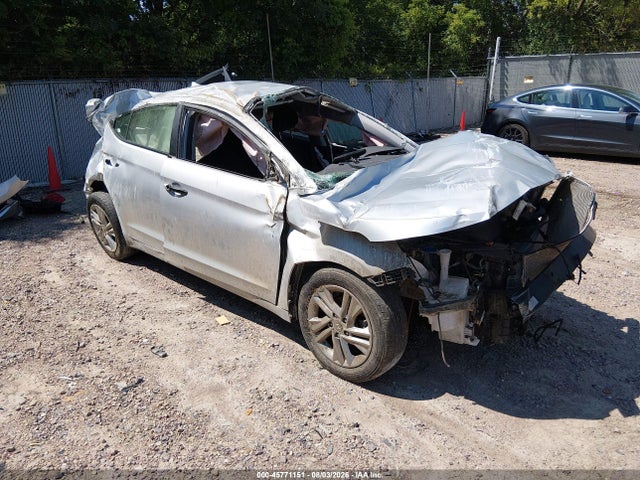 2019 Hyundai Elantra Sel მანქანა იყიდება აუქციონზე, vin: 5NPD84LF7KH443043, აუქციონის ნომერი: 45771151