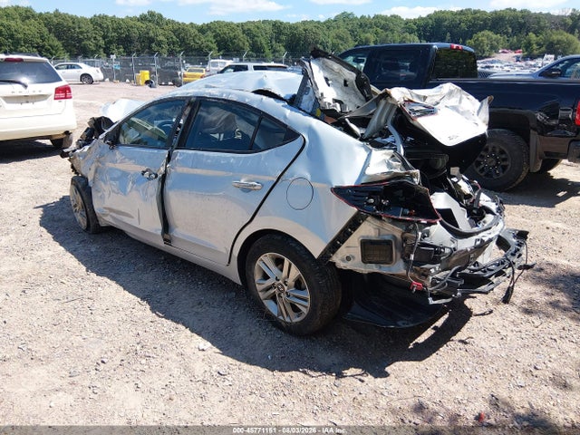 2019 Hyundai Elantra Sel მანქანა იყიდება აუქციონზე, vin: 5NPD84LF7KH443043, აუქციონის ნომერი: 45771151