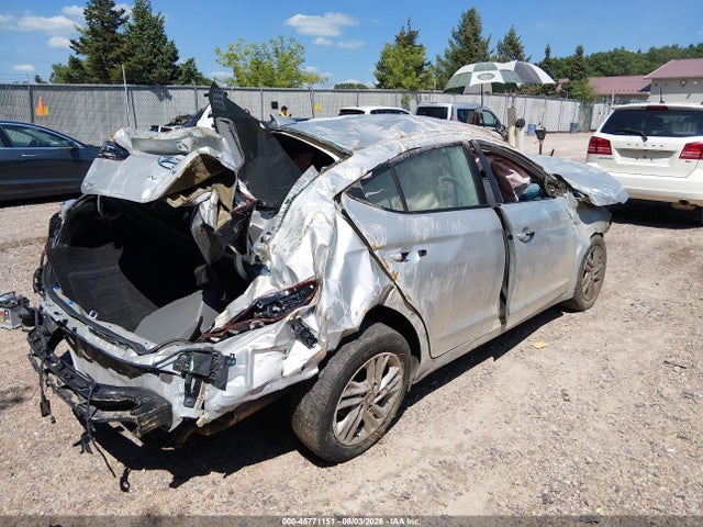 2019 Hyundai Elantra Sel მანქანა იყიდება აუქციონზე, vin: 5NPD84LF7KH443043, აუქციონის ნომერი: 45771151