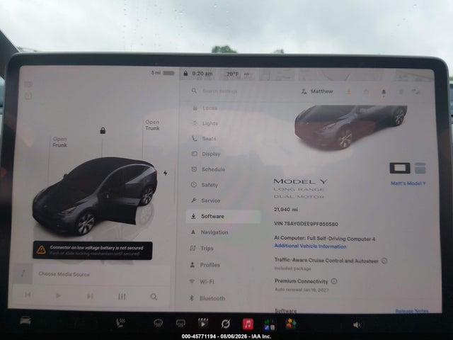 Aukcja sprzedaży 2023 Tesla Model Y, vin: 7SAYGDEE9PF855580, numer aukcji: 45771194