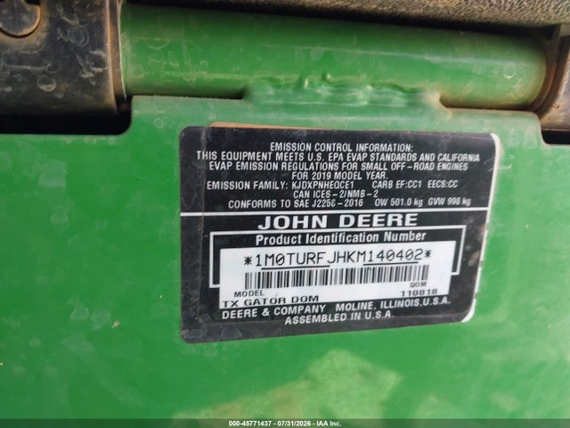 1M0TURFJHKM140402 John Deere Other