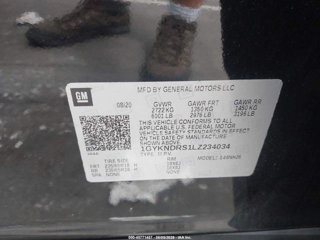 Продаж на аукціоні авто 2020 Cadillac Xt5 Awd Premium Luxury, vin: 1GYKNDRS1LZ234034, номер лоту: 45771457
