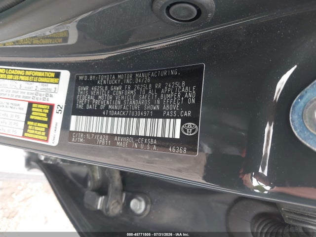 Toyota CAMRY SE 2026 4T1DAACK7TU304971 Image 9