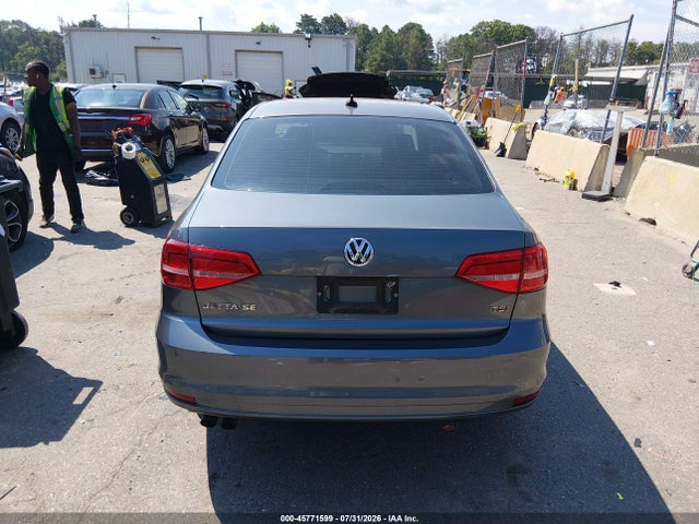 2015 Volkswagen Jetta 1.8t Se მანქანა იყიდება აუქციონზე, vin: 3VWD17AJXFM316815, აუქციონის ნომერი: 45771599
