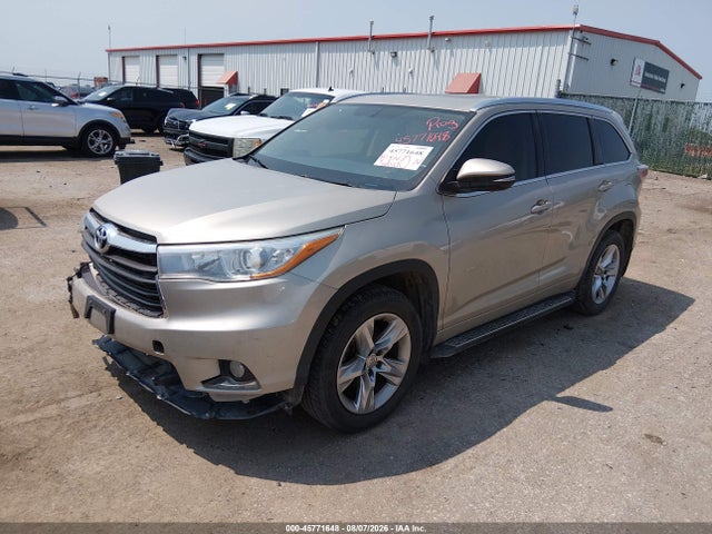 Toyota Highlander Limited V6 2015 5TDYKRFH0FS062874 Image 2