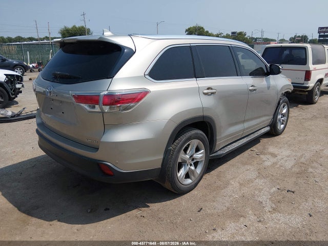 Toyota Highlander Limited V6 2015 5TDYKRFH0FS062874 Image 4