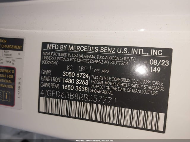 Продаж на аукціоні авто 2024 Mercedes-benz Amg Gle 53 Coupe 4matic+, vin: 4JGFD6BB8RB057771, номер лоту: 45771745