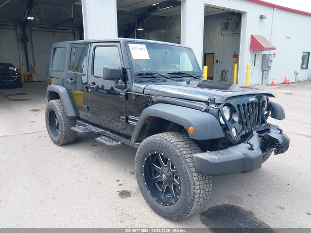 2016 Jeep Wrangler Unlimited Sport მანქანა იყიდება აუქციონზე, vin: 1C4BJWDG5GL243442, აუქციონის ნომერი: 45771802