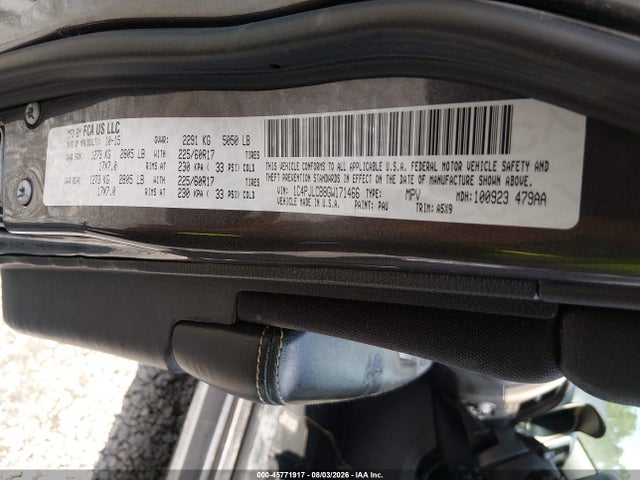 45771917 :رقم المزاد ، 1C4PJLCB8GW171466 vin ، 2016 Jeep Cherokee Latitude مزاد بيع