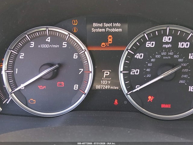 45772089 :رقم المزاد ، 5FRYD3H46EB014623 vin ، 2014 Acura Mdx Technology Package مزاد بيع